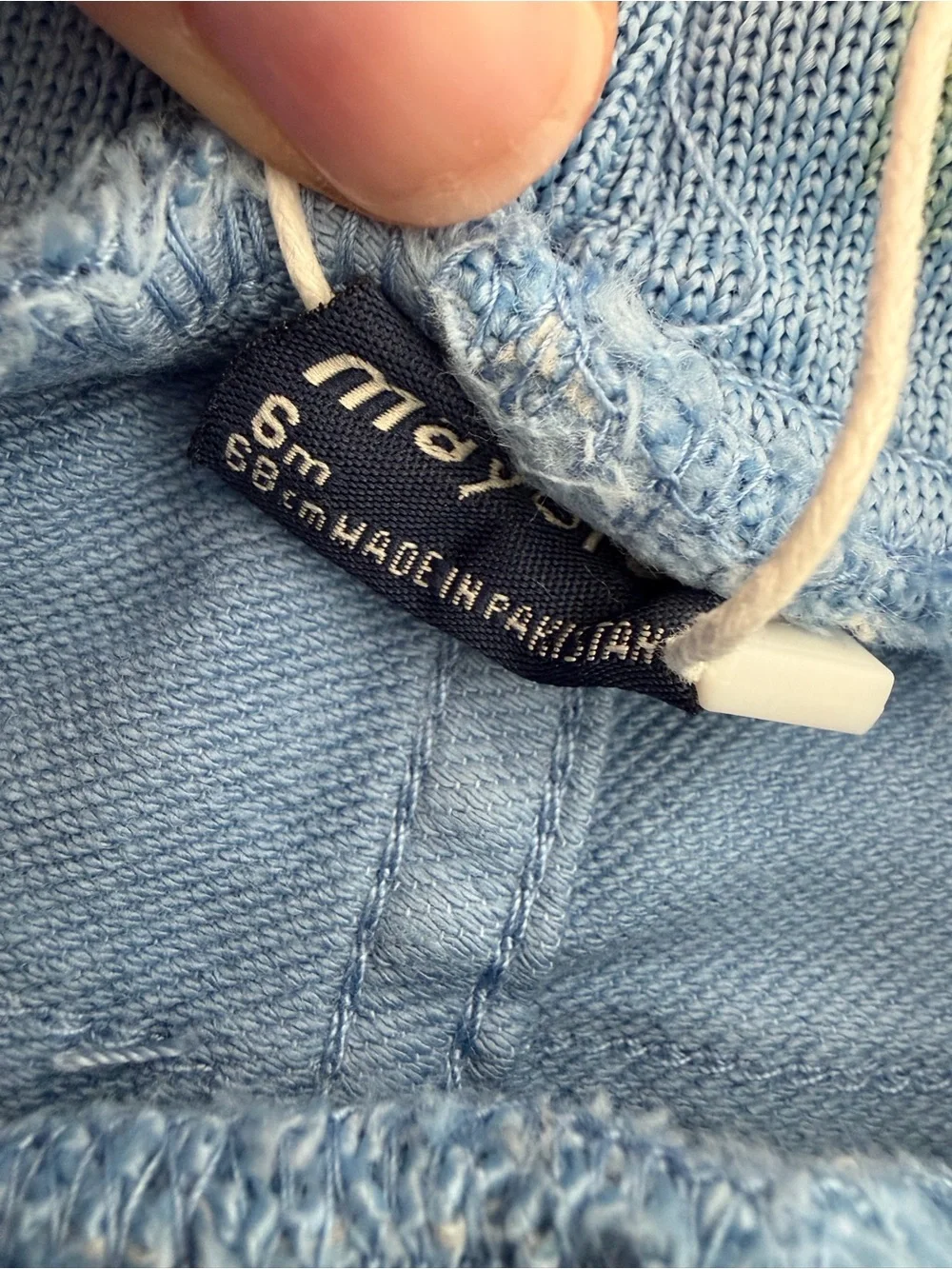 Mayoral Baby Light Blue Jogger Pants Size 6 Months NWT